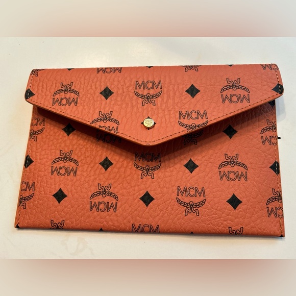MCM Handbags - MCM Signature Monogram Envelope Clutch